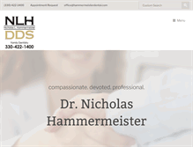 Tablet Screenshot of hammermeisterdental.com